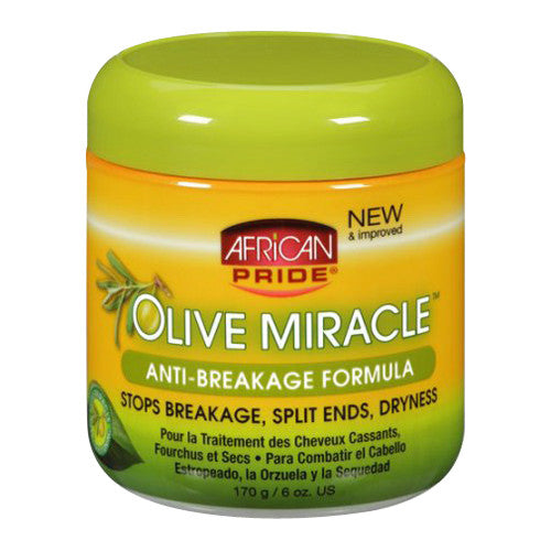 African Pride Olive Miracle anti-Breakage Formula Hair Creme, 6 Oz